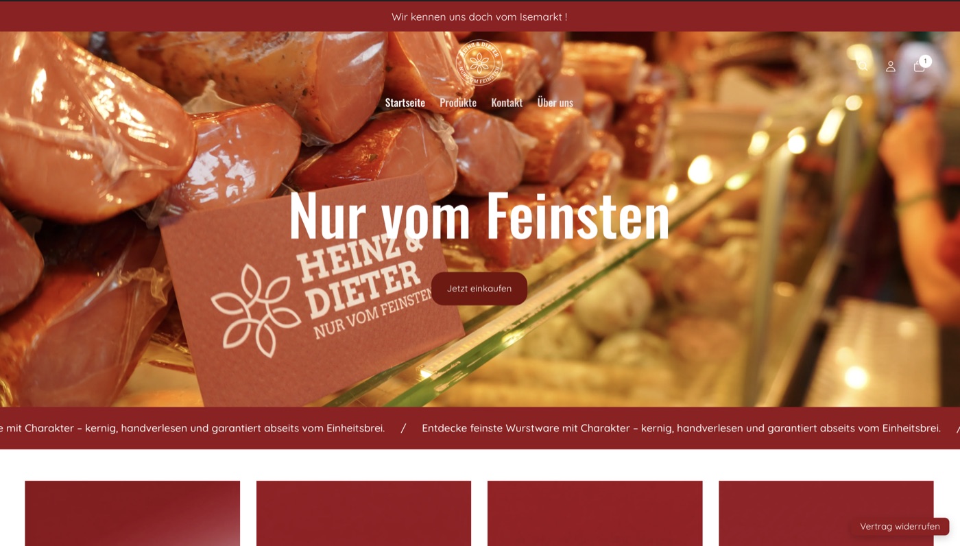 Heinz & Dieter — Onlineshop