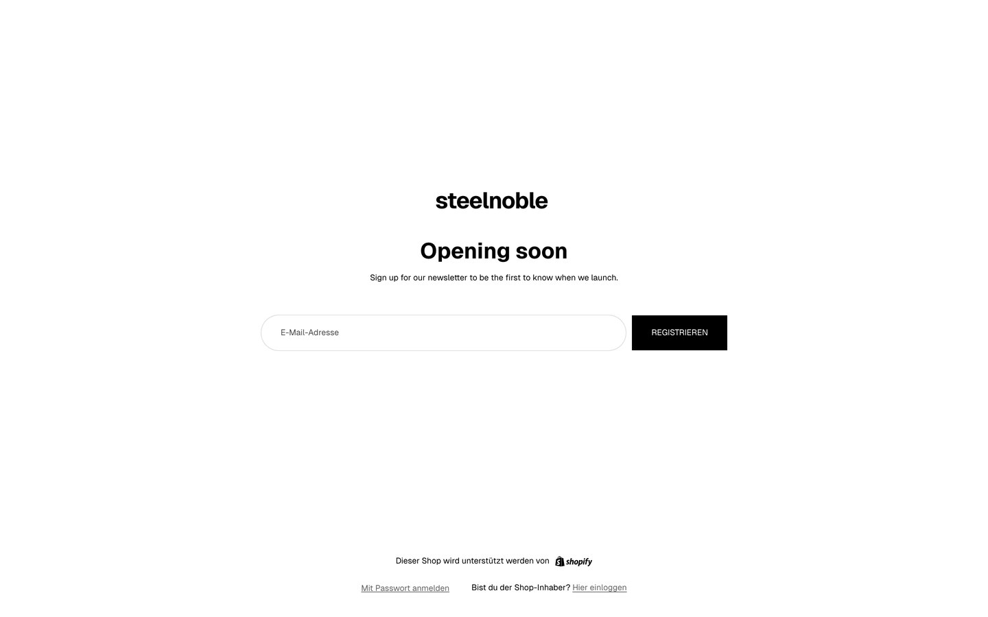 steelnoble — Onlineshop